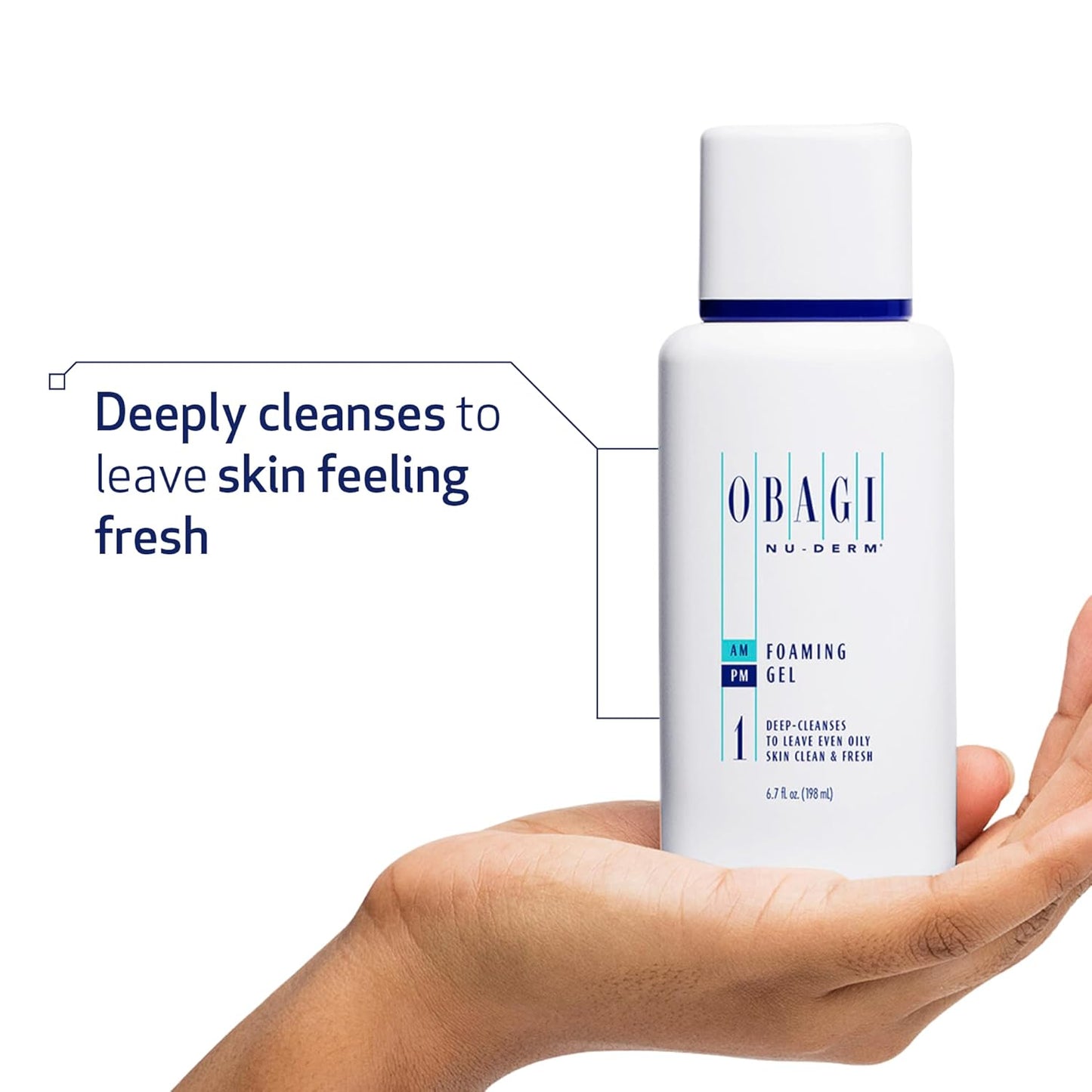 Obagi Nu-Derm Foaming Gel – Gel-Based Cleanser for Normal to Oily & Sensitive Skin