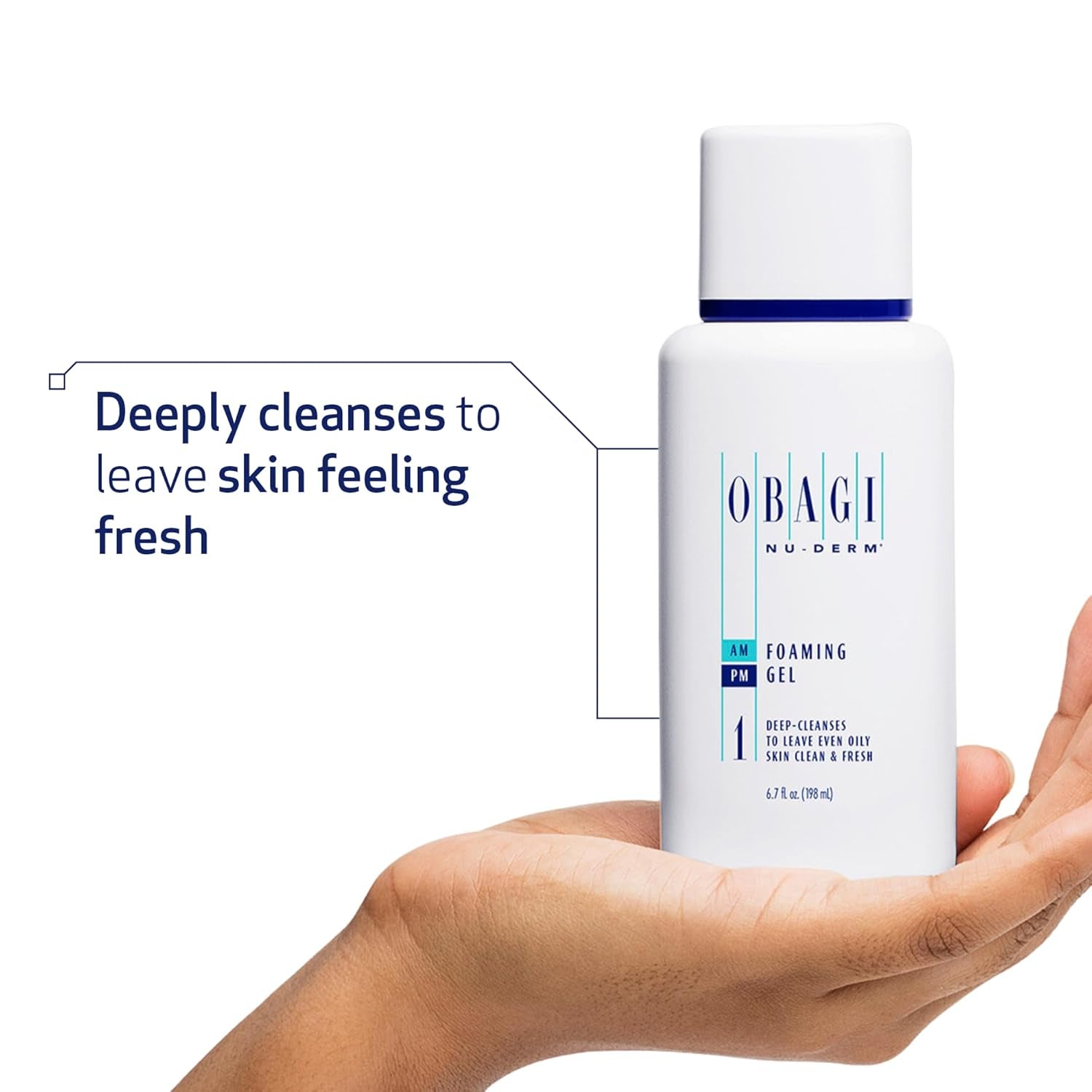 Obagi Nu-Derm Foaming Gel – Gel-Based Cleanser for Normal to Oily & Sensitive Skin