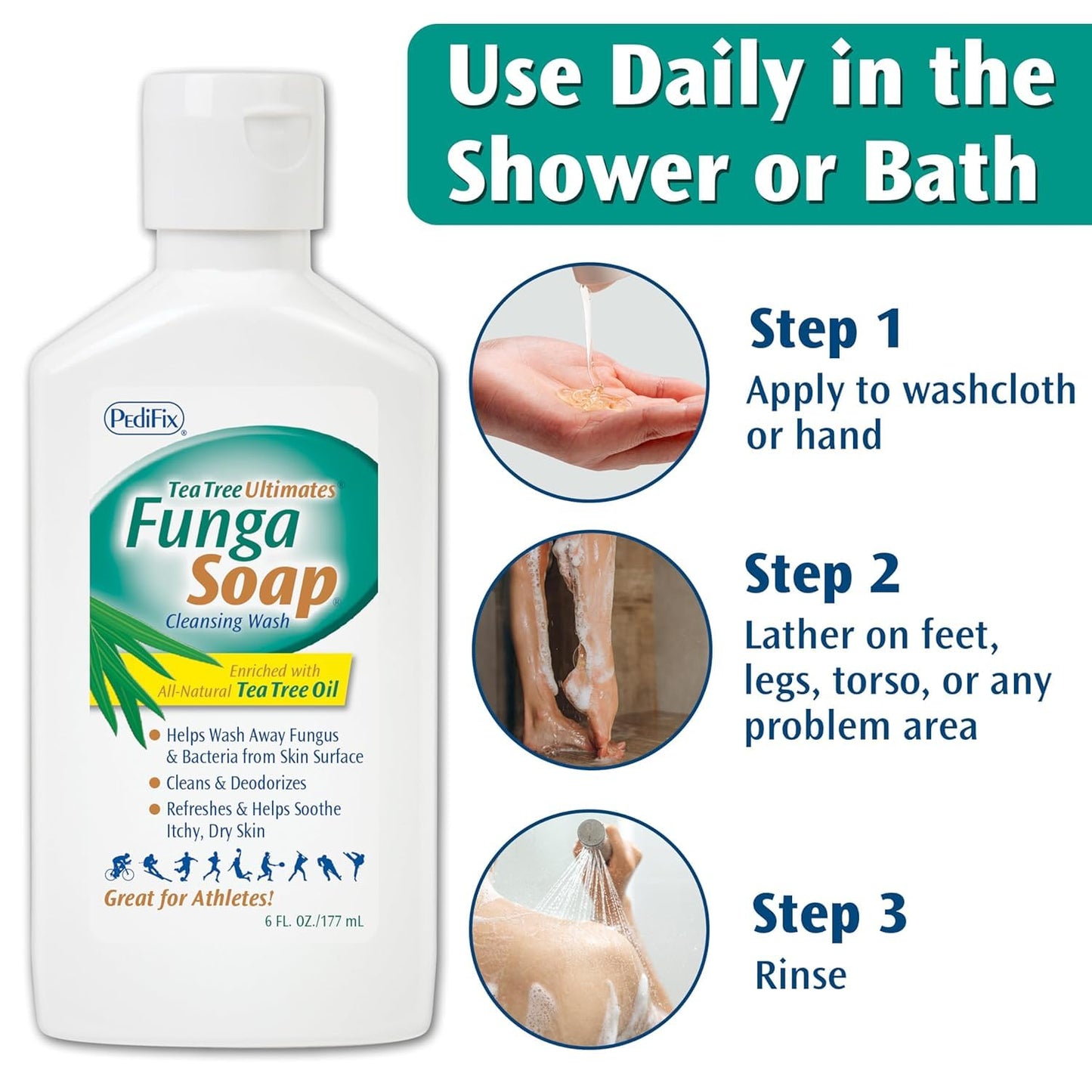 Fungasoap Cleansing Wash - 13.5 Fl. Oz (Packaging May Vary)