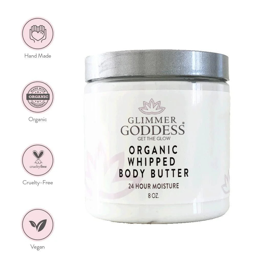 Citrus Mango Scent Organic Whipped Body Butter Vegan 24 Hr Hydration 8 Oz