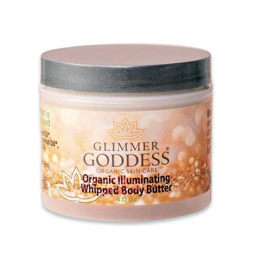 Subtle Level 1 Rose Gold Shimmer Organic Whipped Body Butter Moisturizing 4.0 Oz